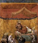 GIOTTO di Bondone Dream of St Gregory Spain oil painting artist